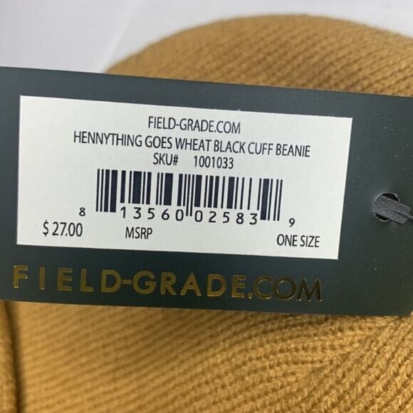 FIELD GRADE Hennything Goes Beanie. Wheat - Picture 10 of 11